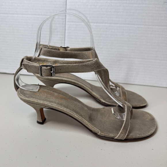 Vintage Donald J Pliner Slingback Y2K 90s Women's Open Toe Heels Size 7 - Picture 2 of 16
